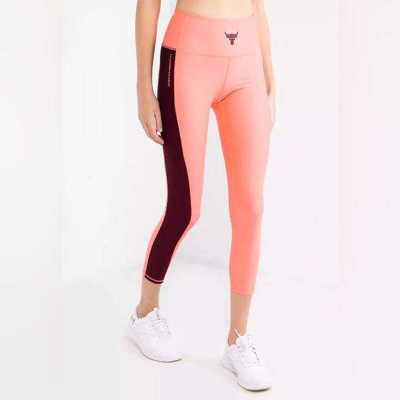 Under‎ Armour Women’s Project Rock HeatGear Ankle Leggings Size Small - Picture 1 of 16